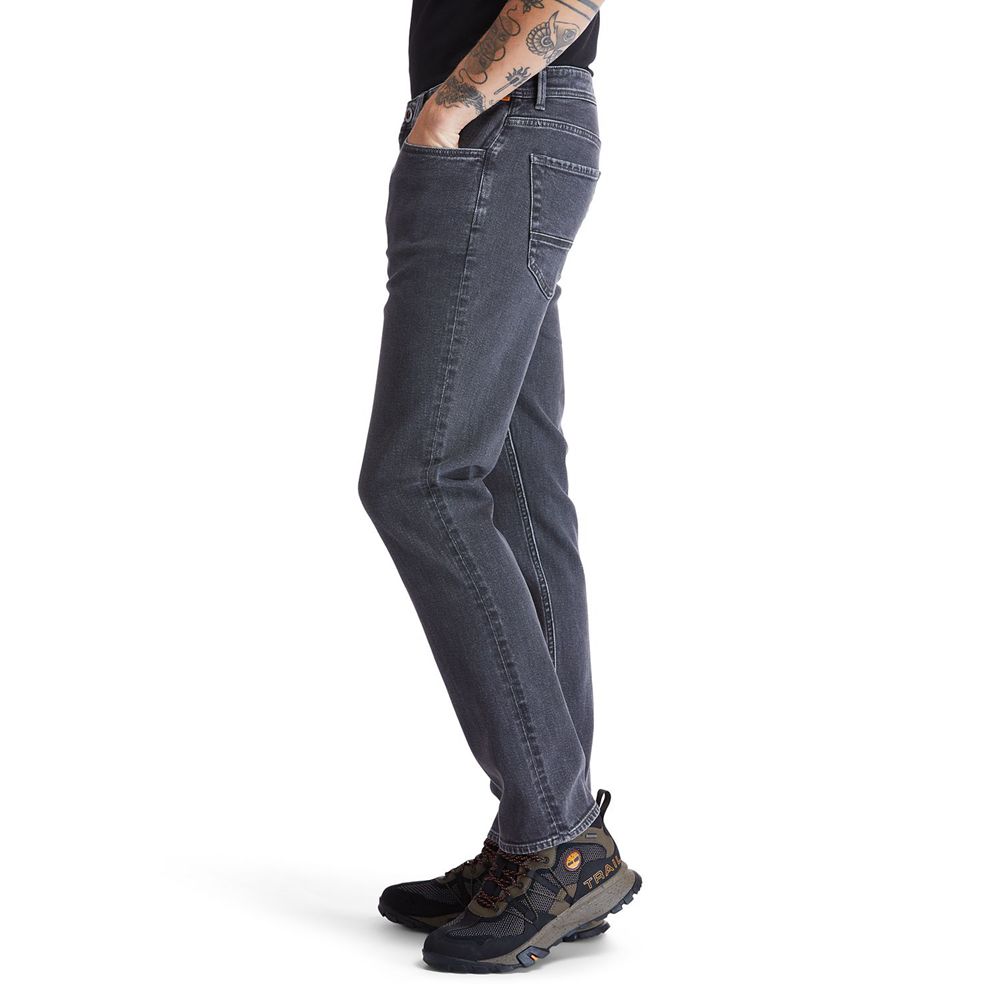 Timberland Παντελονια Ανδρικα Γκρι - Sargent Lake Stretch Denim Jeans - Greece 7125439-XM